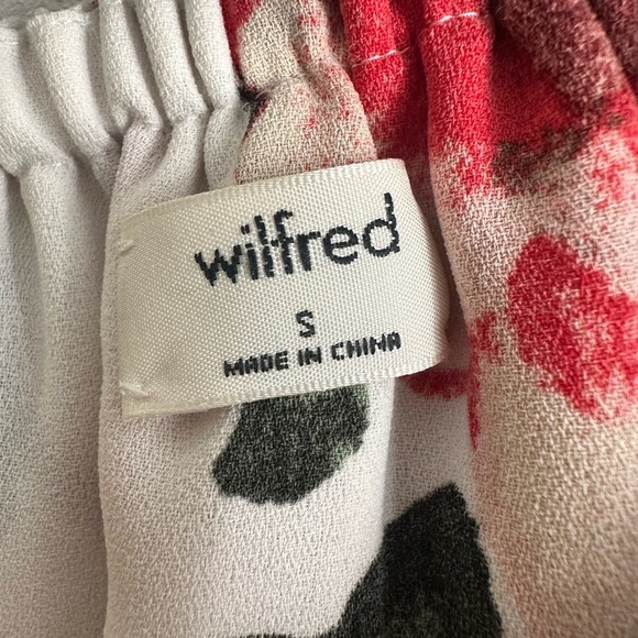 Aritzia Wilfred Promener Off-Shoulder Floral Top Size S - Picture 2 of 4